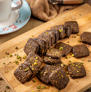 CHOCOLATE PISTA COOKIES