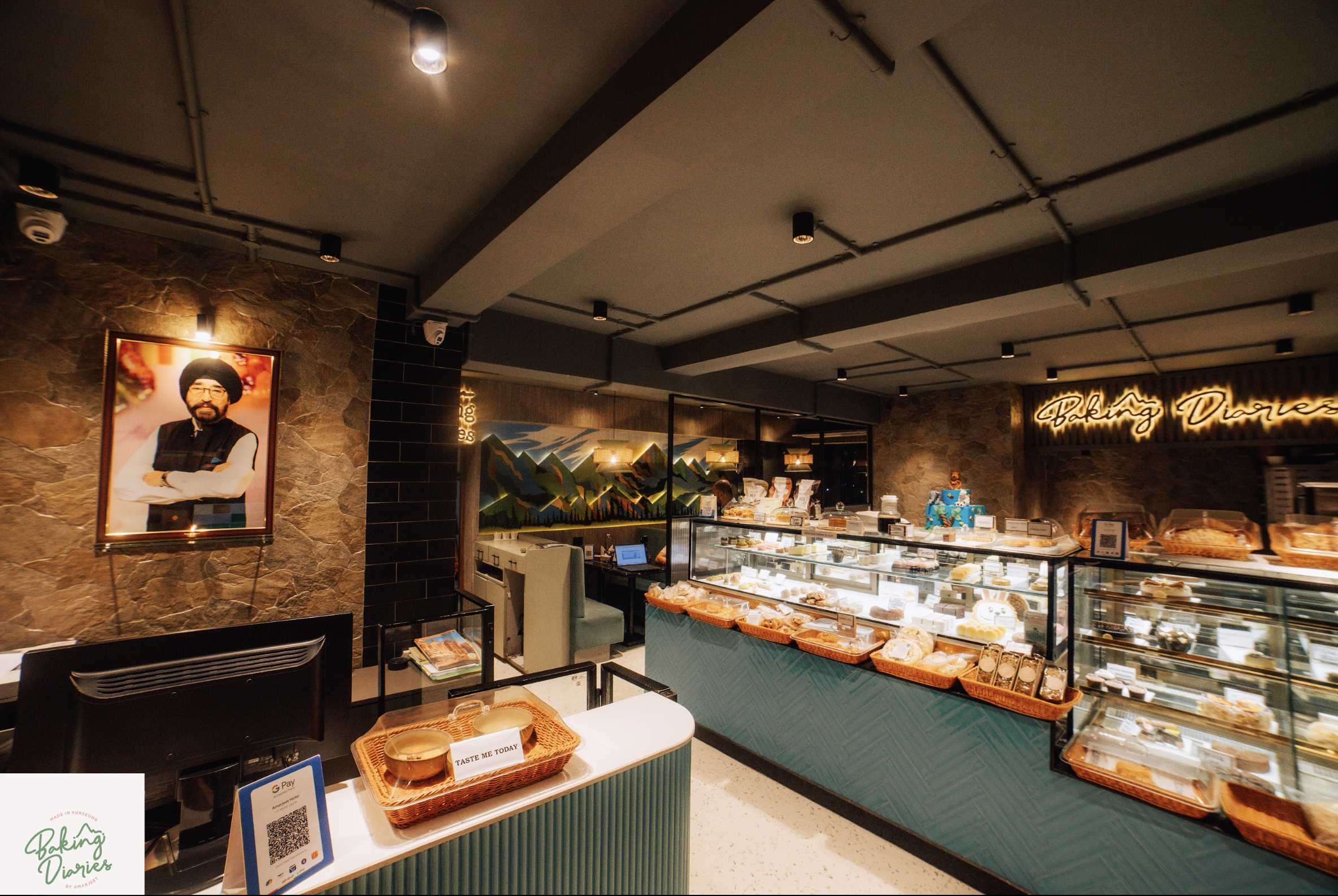 Interior of Baking Diaries Cafe